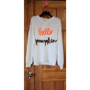 Haptics Hello Pumpkin knit sweater